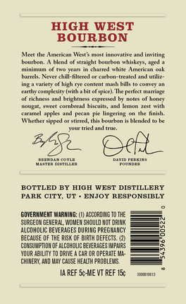 High West Rendezvous Rye - Barbank