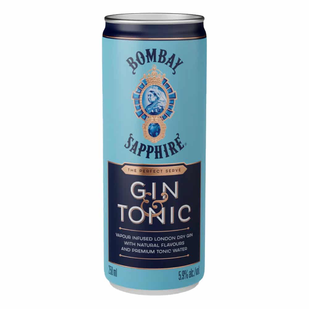 Bombay Sapphire Gin & Tonic Ready to Drink Canned Cocktail - Barbank