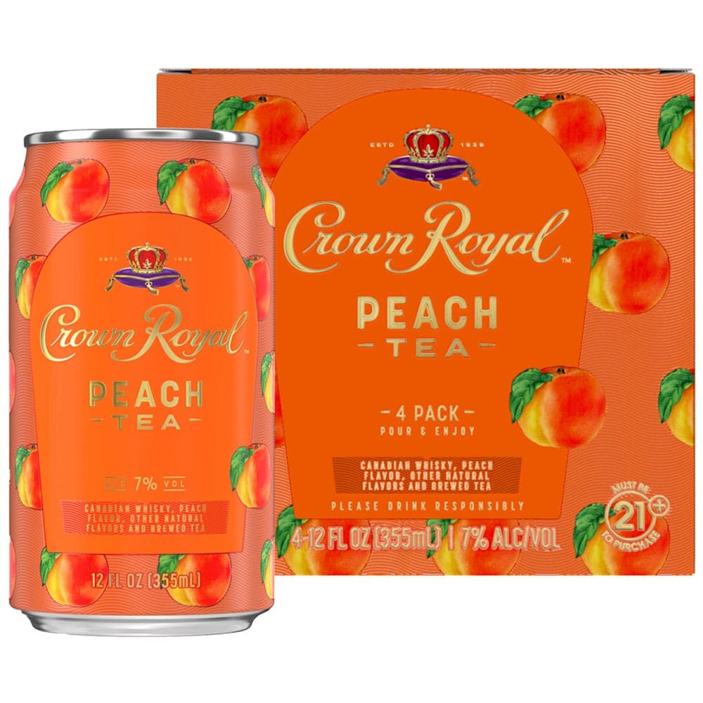 Crown Royal Peach Tea Ready to Drink Canned Cocktails - Barbank