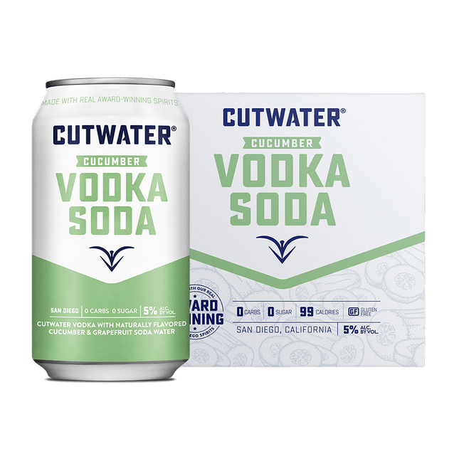 Cutwater Cucumber Vodka Soda Canned Cocktail - Barbank