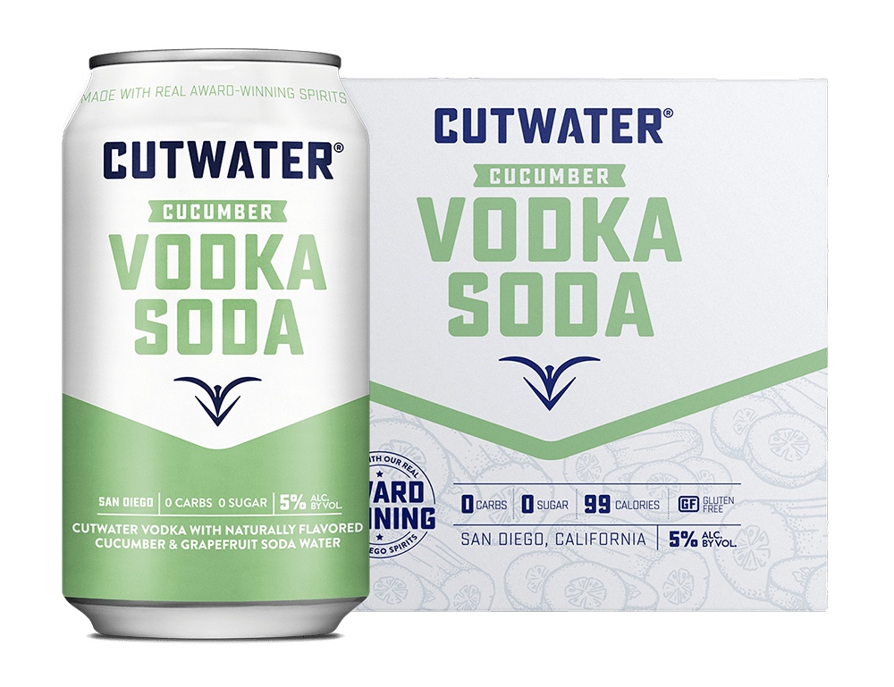 Cutwater Cucumber Vodka Soda Canned Cocktail - Barbank