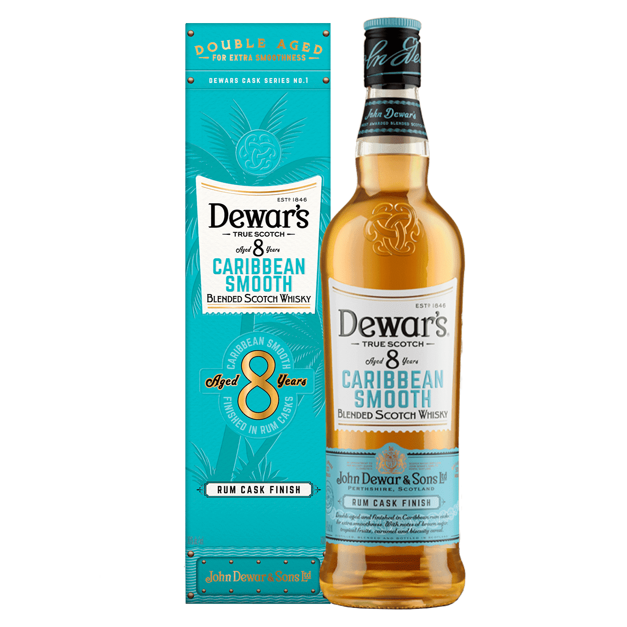 Dewars Caribbean Rum Cask 8 Year Scotch Blended Scotch - Barbank