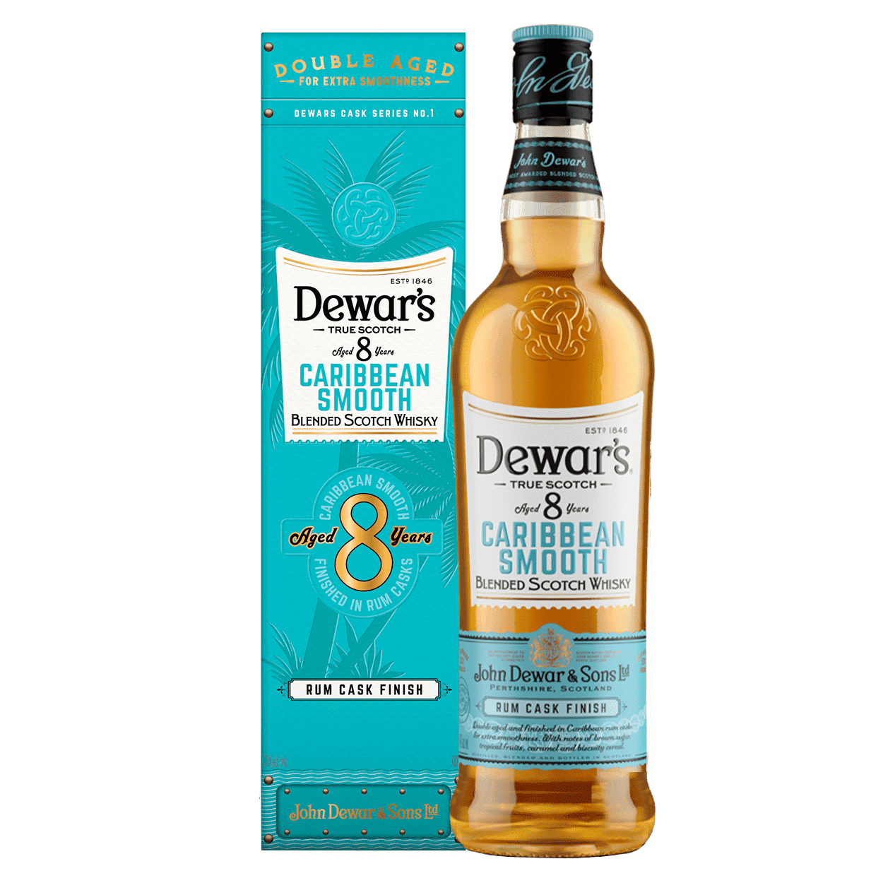Dewars Caribbean Rum Cask 8 Year Scotch Blended Scotch – Barbank Dewars Caribbean Rum Cask 8 Year Scotch Blended Scotch – Barbank