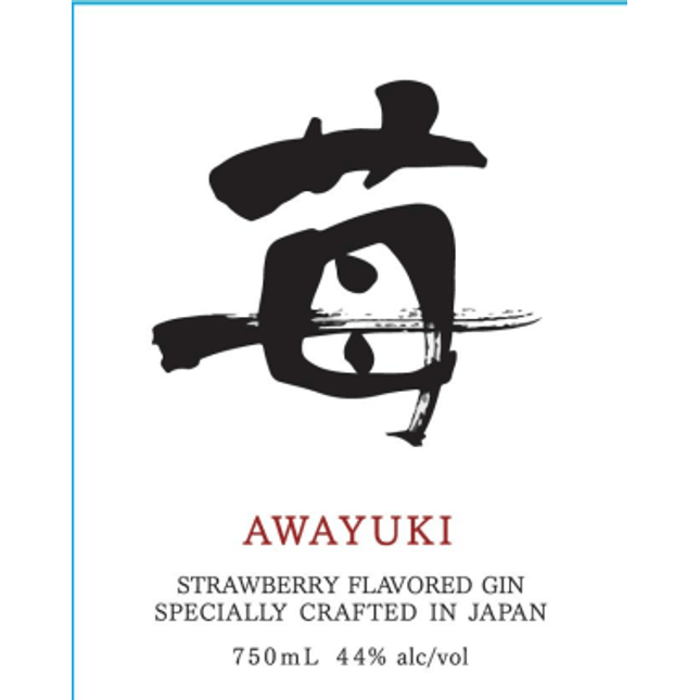 Awayuki Strawberry Flavored Gin - Barbank