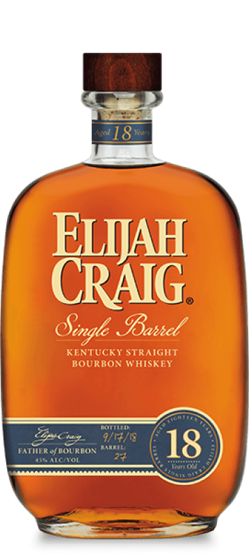 Elijah Craig 18 Year Single Barrel Bourbon Whiskey - Barbank