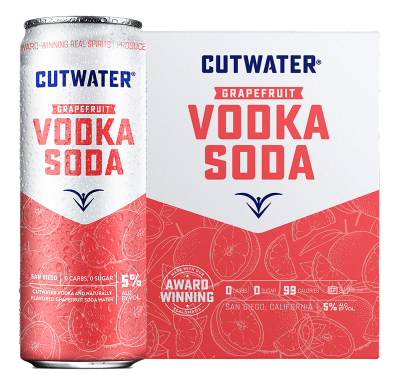 Cutwater Grapefruit Vodka Soda Ready to Drink Cocktail - Barbank