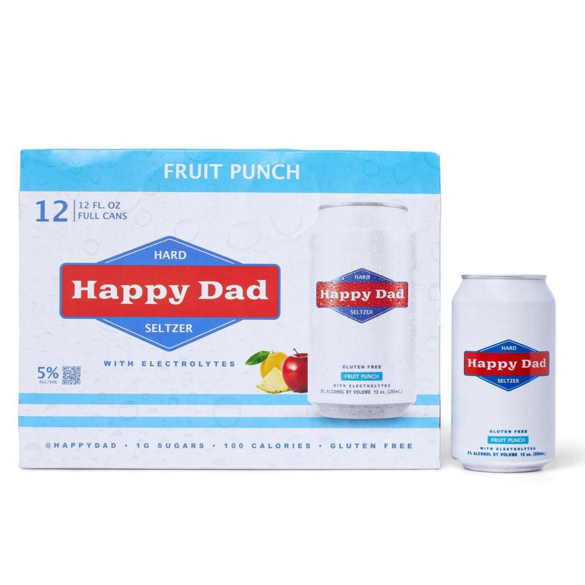 Happy Dad Seltzer Fruit Punch 12 Pack - Barbank