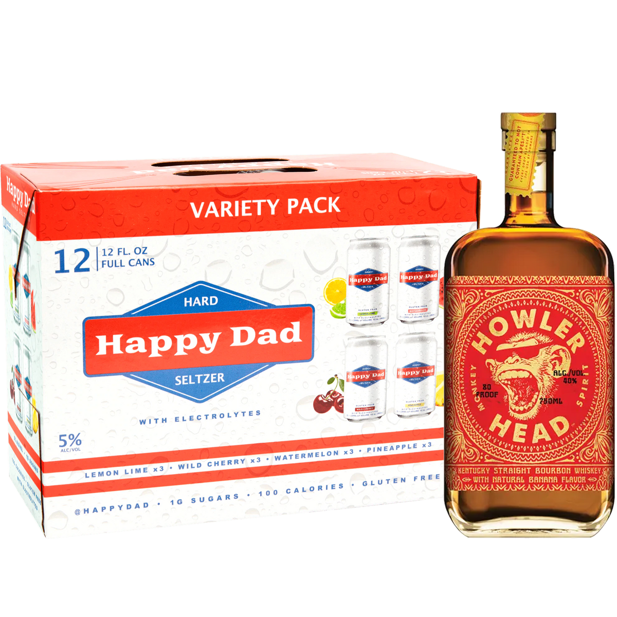 Happy Dad Seltzer x Howler Head Whiskey Bundle - Barbank