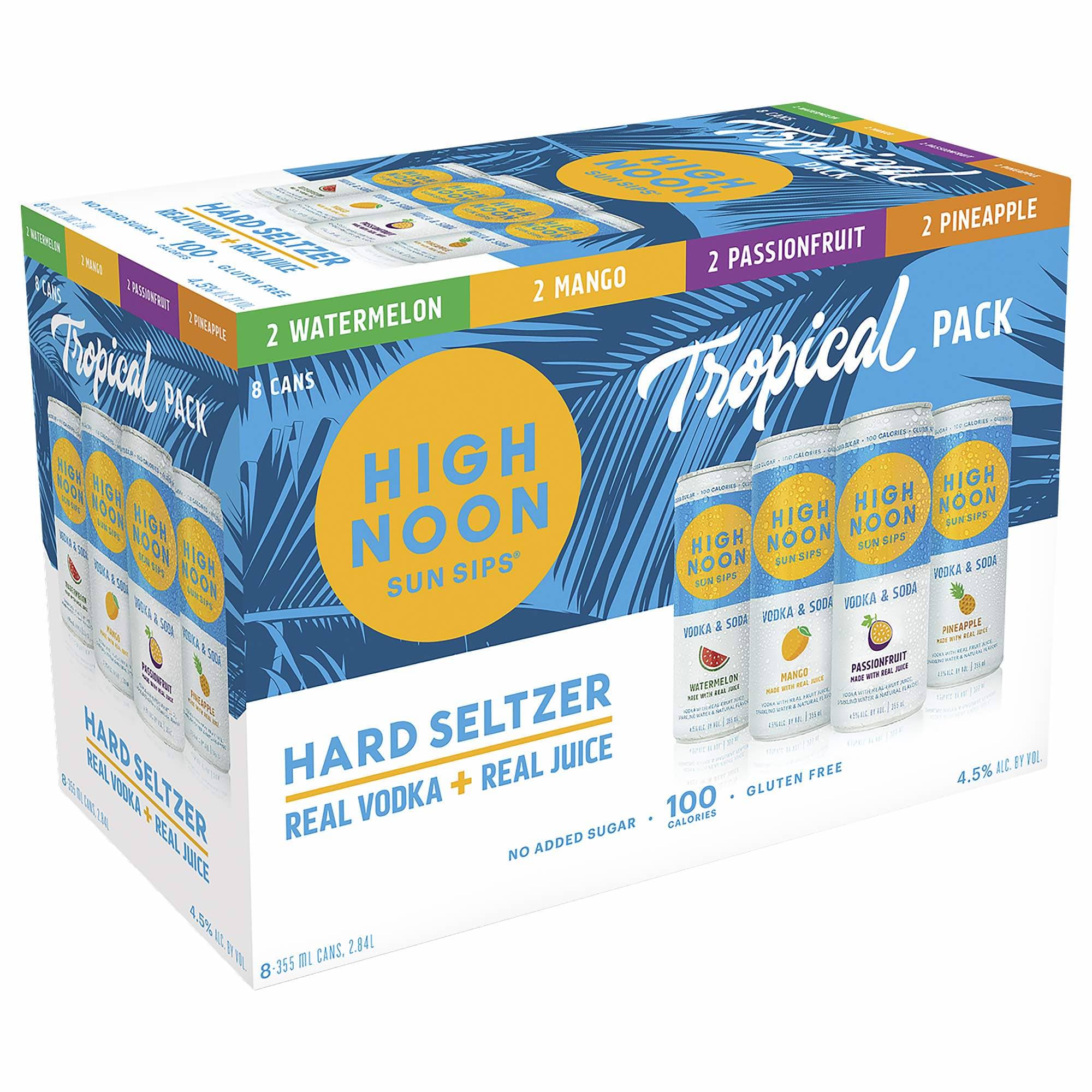 High Noon Seltzer Tropical Variety Pack Hard Seltzer - Barbank