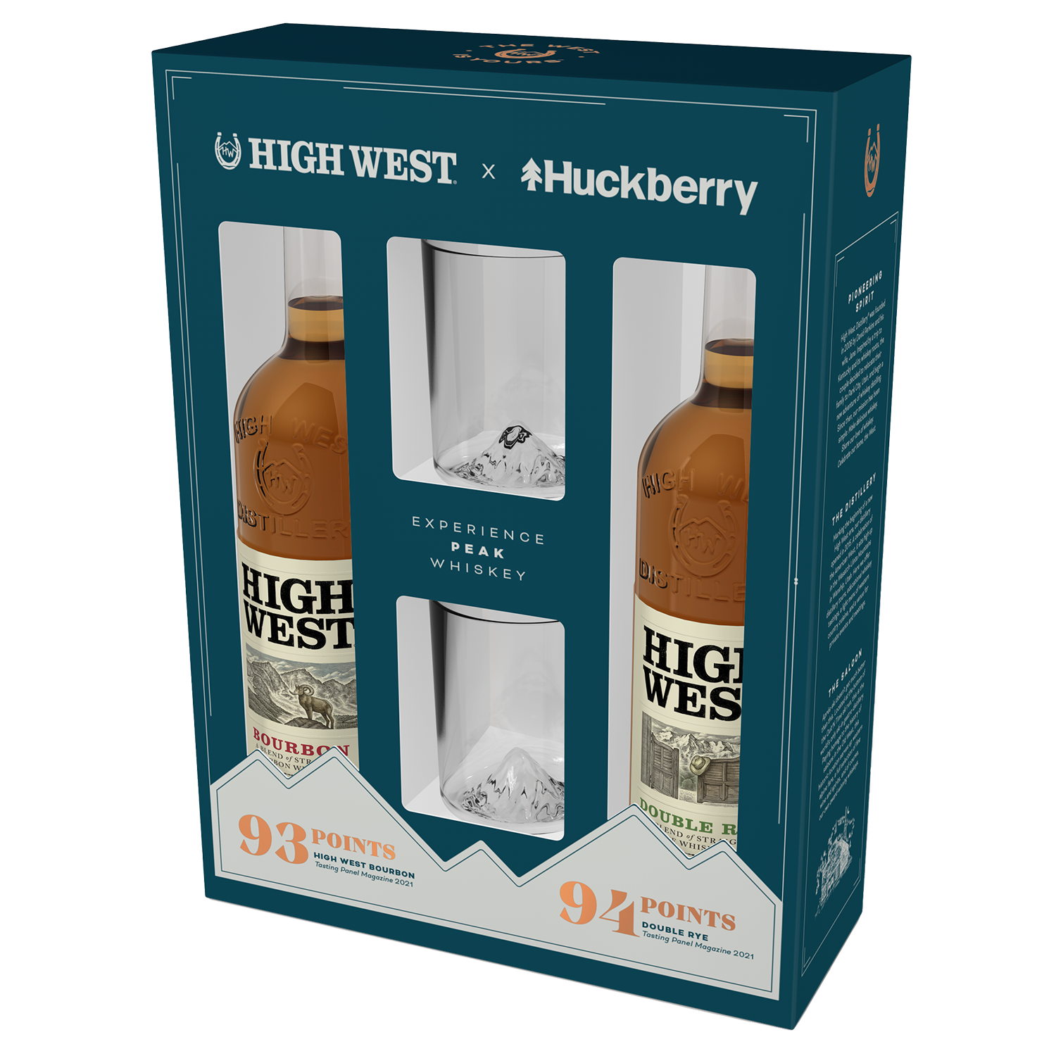 High West Huckberry Holiday Gift Set With 2 Mt. Rainier Whiskey Peaks ...
