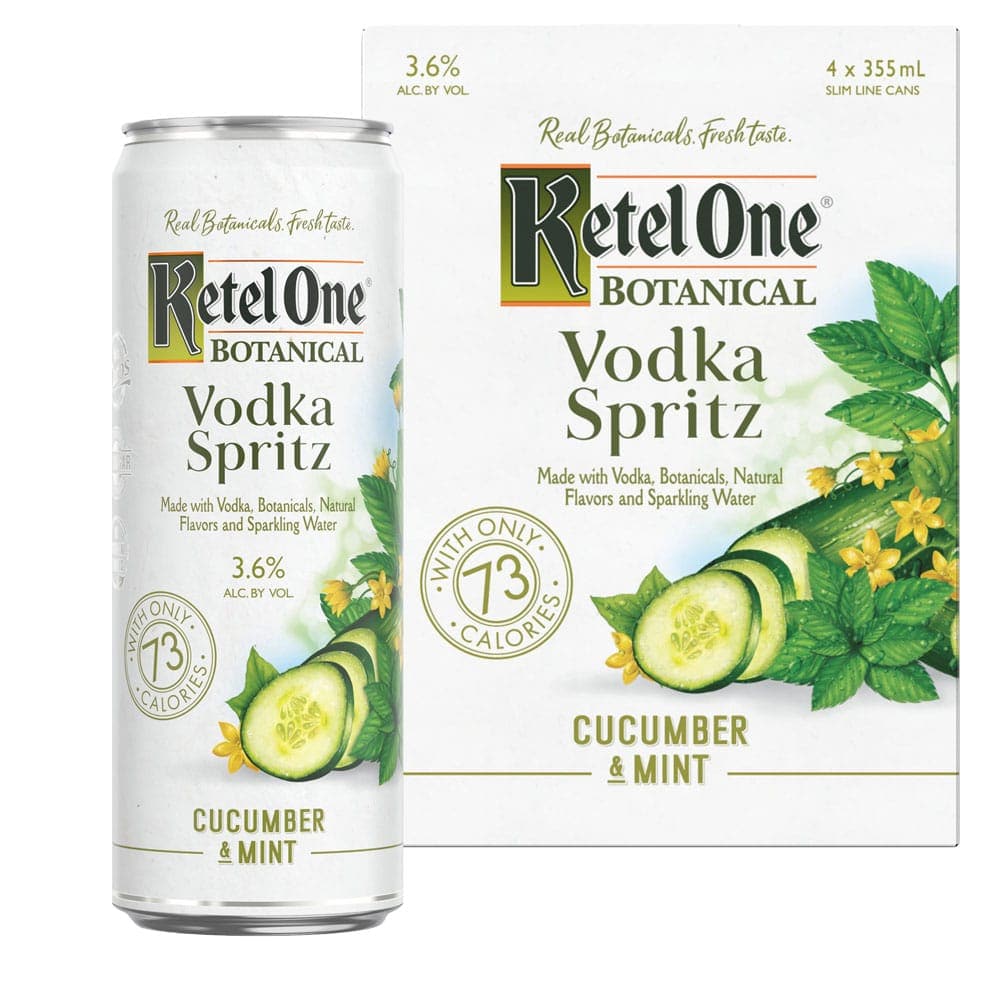 Ketel One Cucumber & Mint Vodka Spritz Ready to Drink Canned Cocktail - Barbank