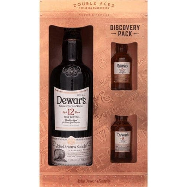 Dewars 12 Year w/ 2 Shots Blended Scotch Gift Set - Barbank