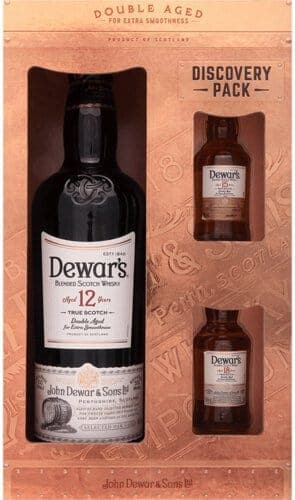 Dewars 12 Year w/ 2 Shots Blended Scotch Gift Set - Barbank