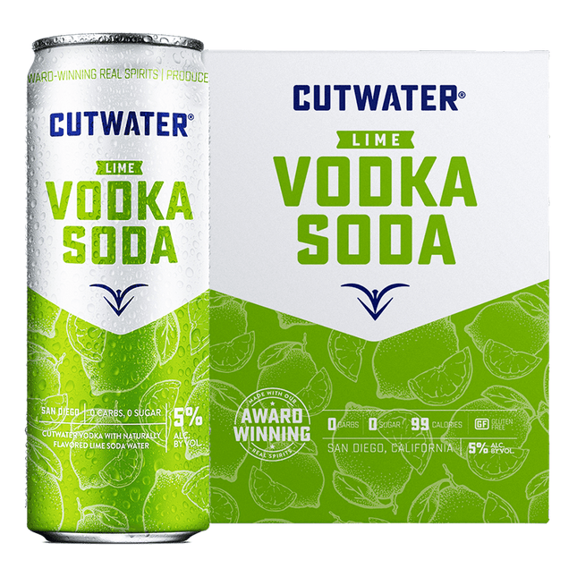 Cutwater Lime Vodka Soda Ready to Drink Cocktails - Barbank