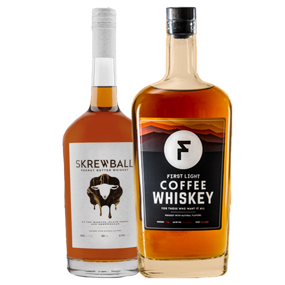 Skrewball Peanut Butter Whiskey x First Light Coffee Whiskey Combo - Barbank