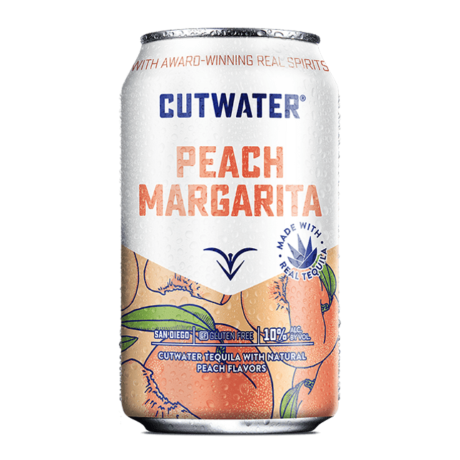 Cutwater Peach Margarita Ready To Drink Canned Cocktail - Barbank