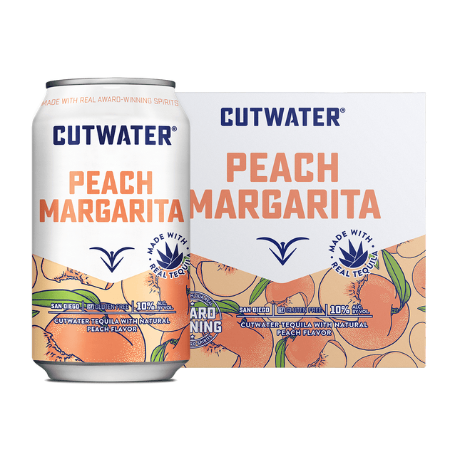 Cutwater Peach Margarita Ready To Drink Canned Cocktail - Barbank