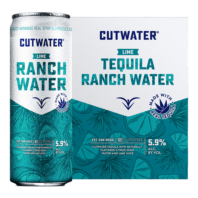 Cutwater Tequila Lime Ranch Water Ready to Drink Cocktail - Barbank