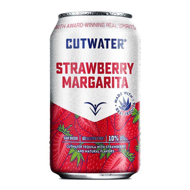 Cutwater Strawberry Margarita Ready to Drink Canned Cocktail - Barbank