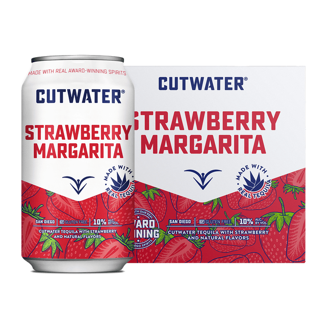 Cutwater Strawberry Margarita Ready to Drink Canned Cocktail - Barbank