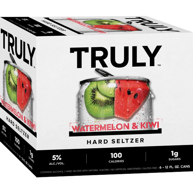 Truly Hard Seltzer Watermelon & Kiwi - 6pk - Barbank