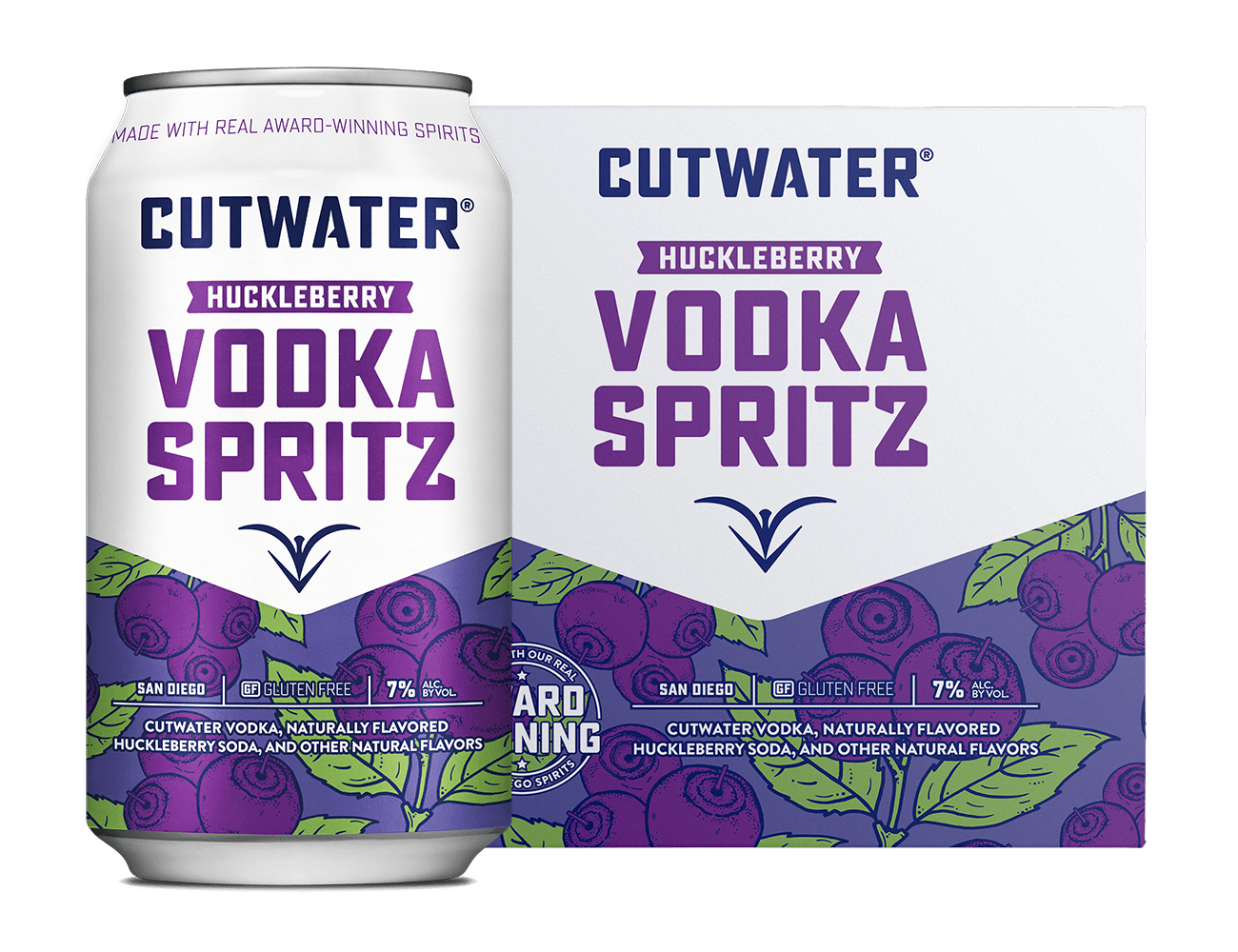Cutwater Huckleberry Vodka Spritz Ready to Drink Cocktail - Barbank