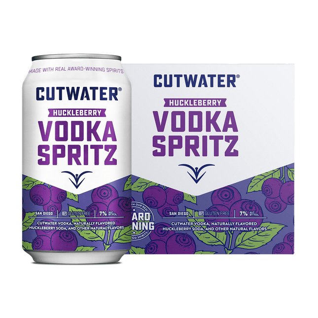 Cutwater Huckleberry Vodka Spritz Ready to Drink Cocktail - Barbank