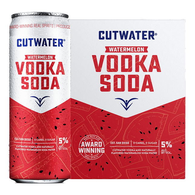 Cutwater Watermelon Vodka Soda Ready to Drink Cocktail - Barbank