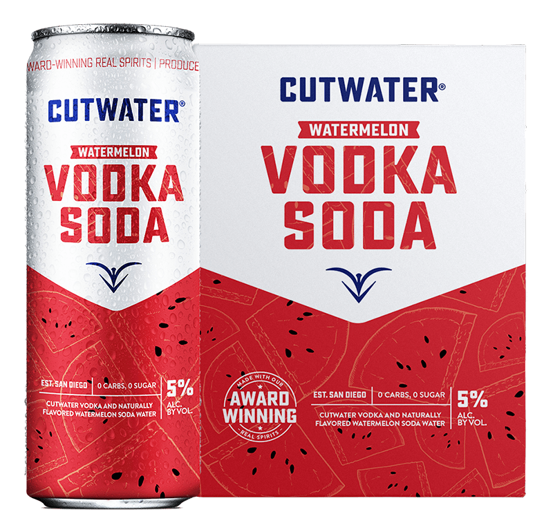 Cutwater Watermelon Vodka Soda Ready to Drink Cocktail - Barbank